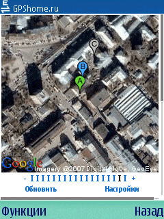Мобильная версия GPShome.ru (спутниковый снимок)
